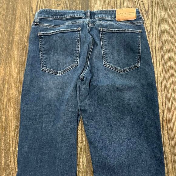 Ann Taylor Straight Leg Jeans Mid Rise Whisker Denim Medium Wash Blue Size 10/30 - Picture 10 of 13